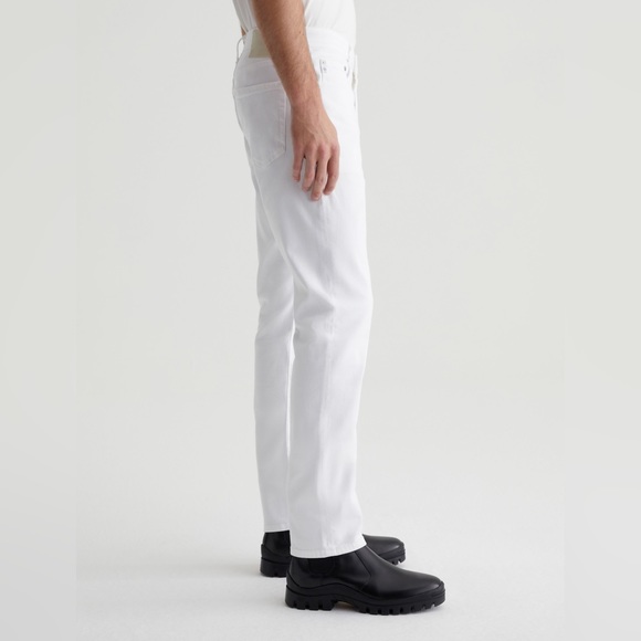 NWOT AG Men’s Everett Slim Straight White Jeans - Picture 4 of 8